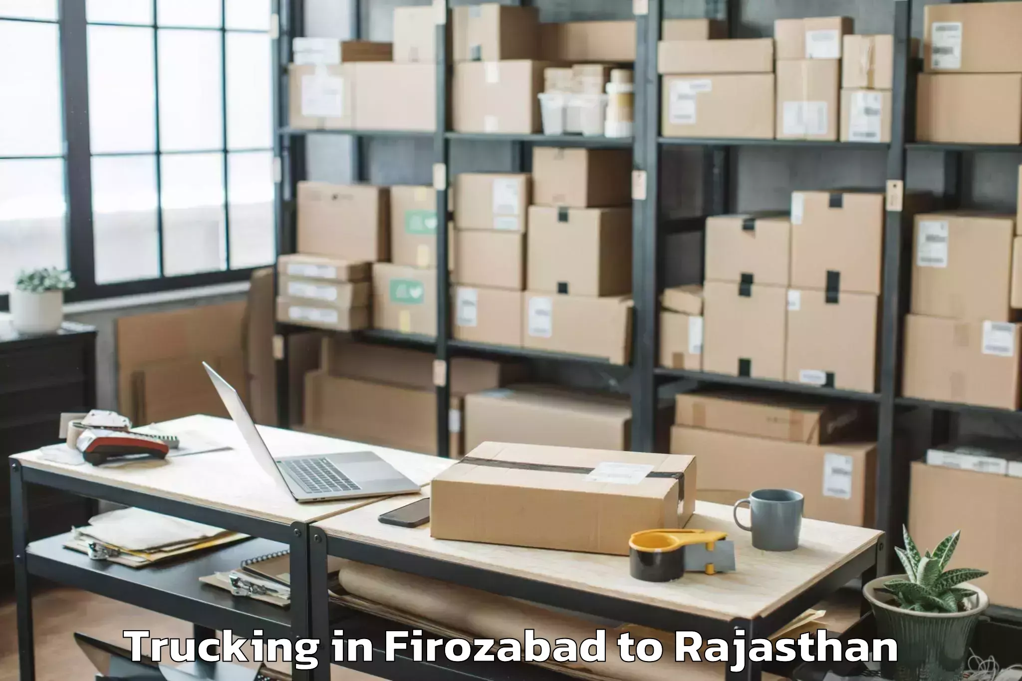 Leading Firozabad to Jasrasar Trucking Provider